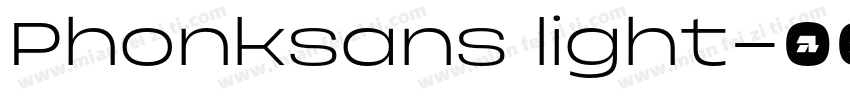 Phonksans light字体转换